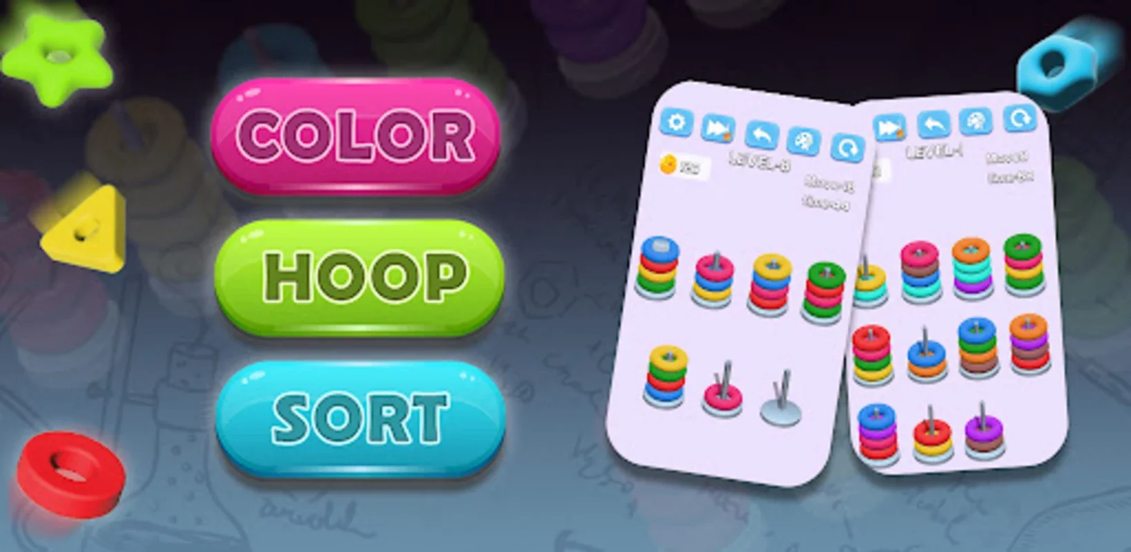 Color Hoop Stack for Android - Engaging Puzzle Game