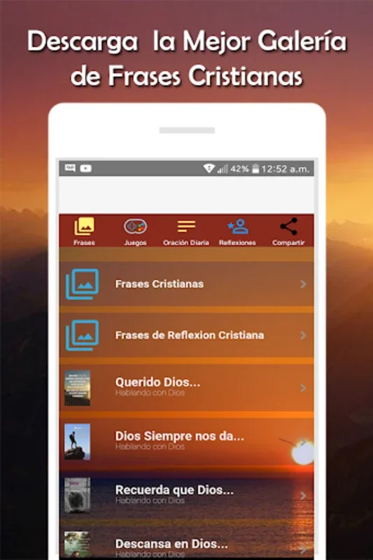 Frases de Reflexion Cristianas for Android - Spiritual Boost