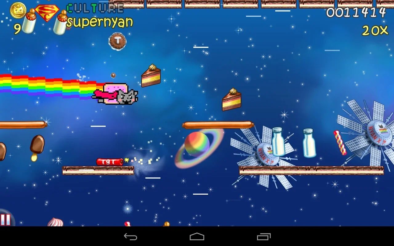 Nyan Cat: Lost In Space for Android - No Downloading Needed