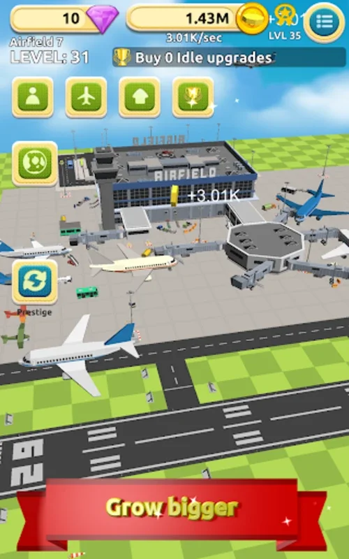 Airfield Tycoon Clicker Game for Android - Build Your Airport Empire