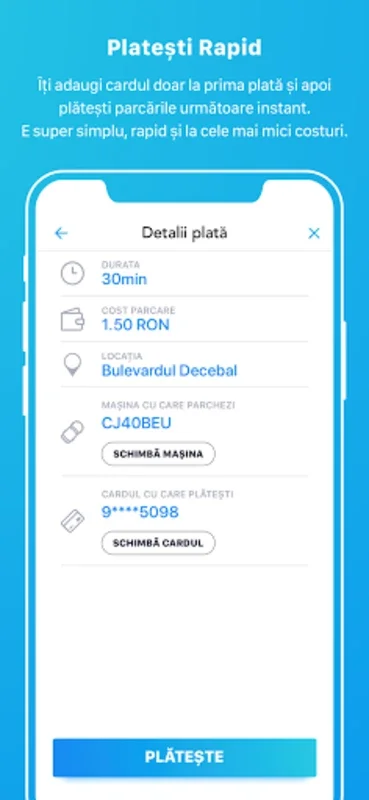 AmParcat for Android - Simplify Parking in Romania