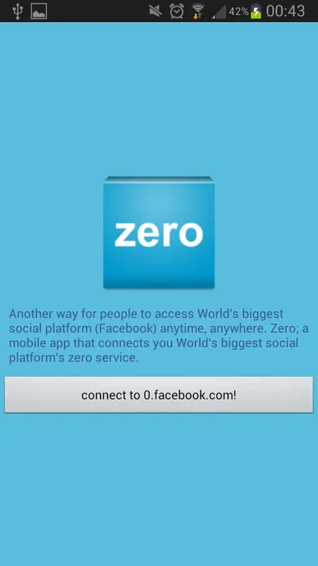 Zero for Android - Seamless Facebook Zero Service Access