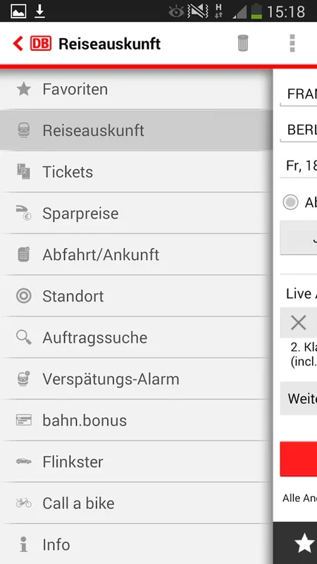 DB Navigator for Android - Check Train Times in Europe