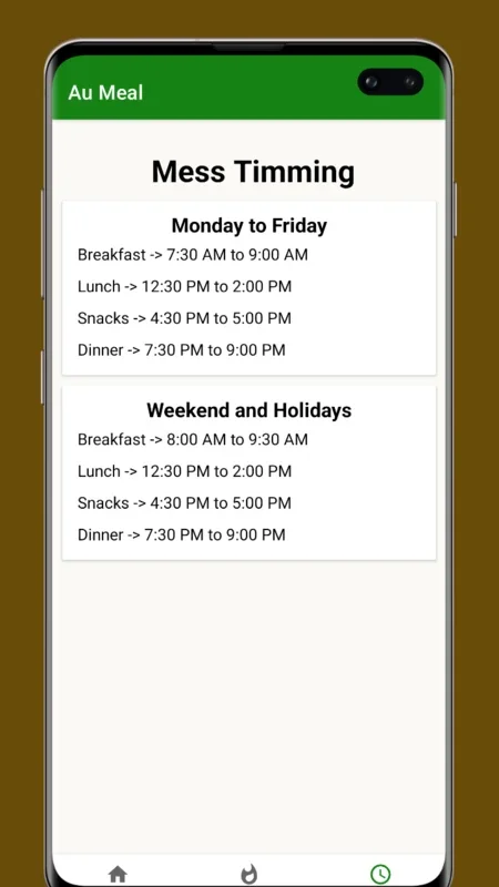 Aumeal for Android - Manage Your College Mess Easily