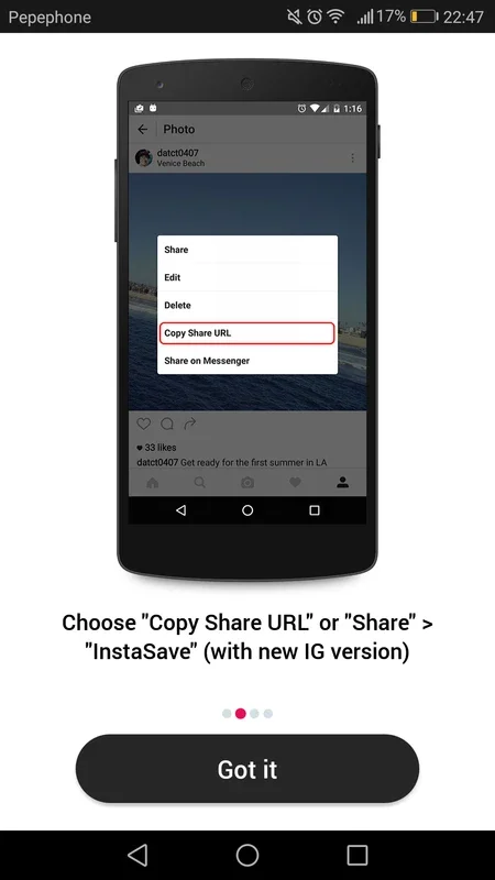 InstaSave for Android: Manage Instagram Media