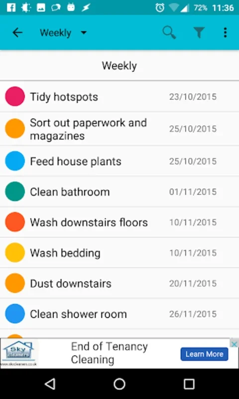 Cleaning Organizer for Android: Streamline Your Cleaning