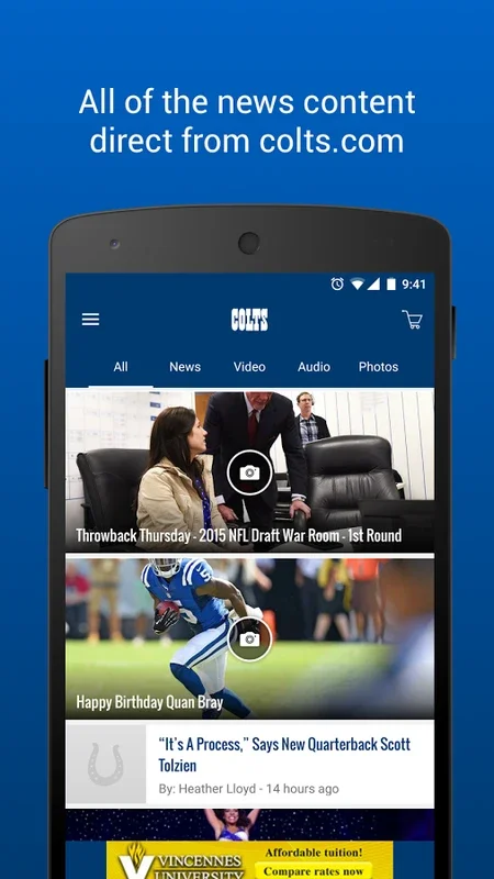 Colts for Android - Stay Connected with the Team