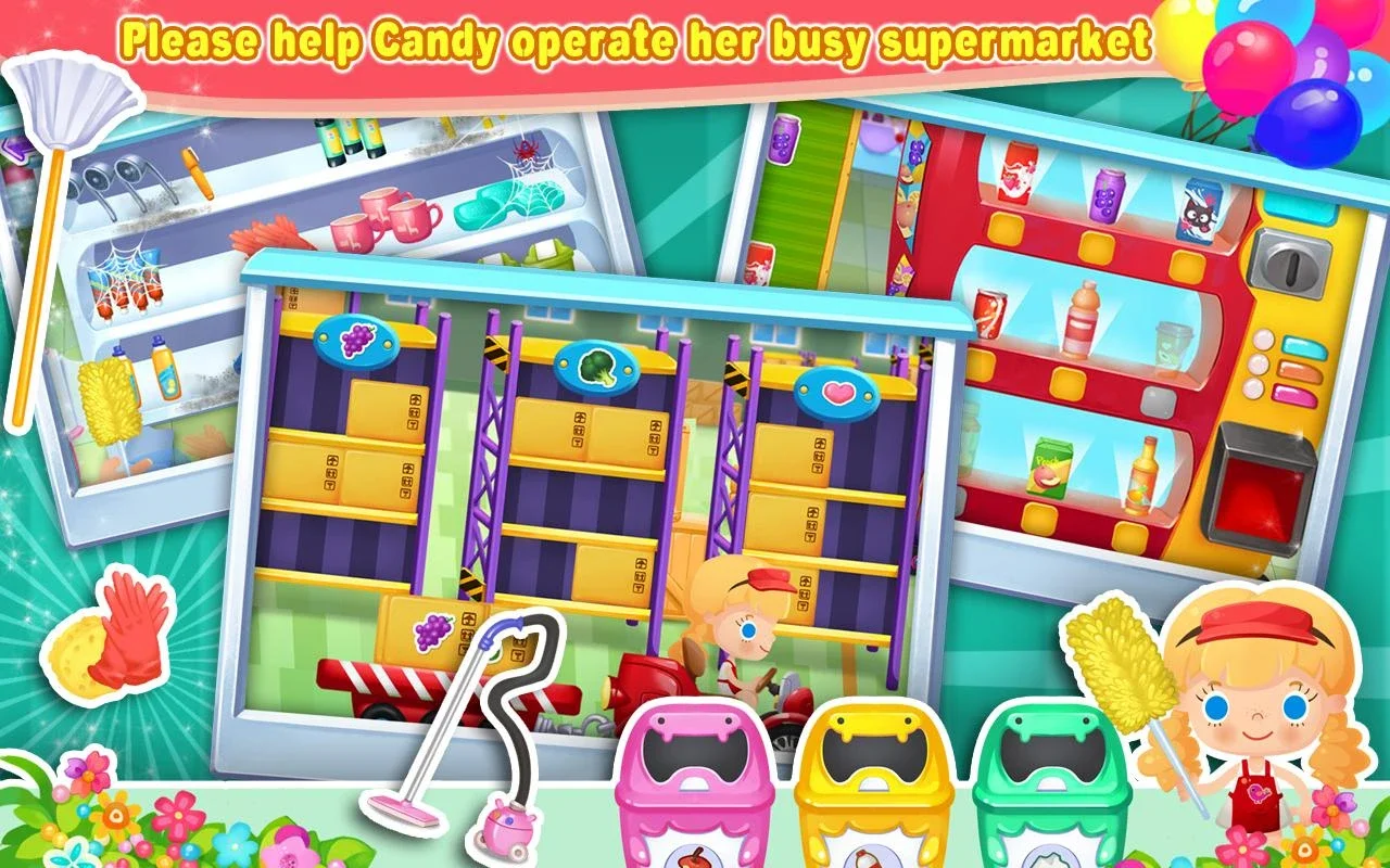 Candy's Supermarket for Android - Manage a Busy Market