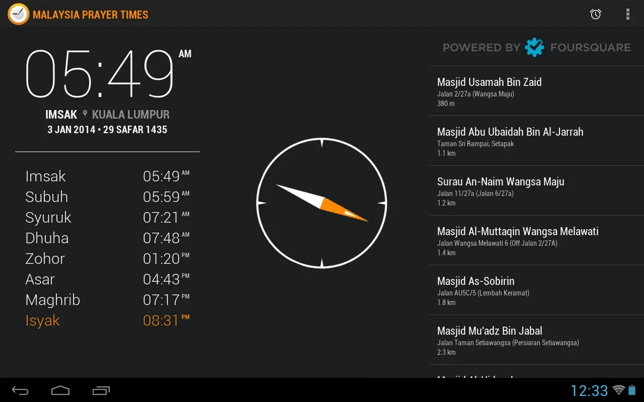 Malaysia Prayer Times for Android: Accurate Prayer Schedules