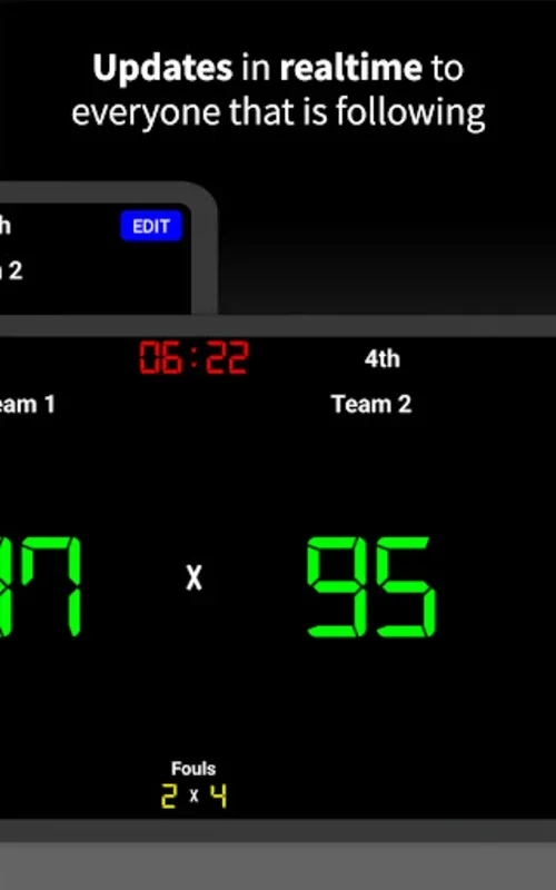 Virtual Scoreboard: Keep Score for Android - Manage Sports Scores Easily