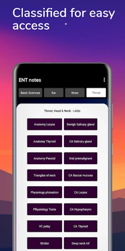 ENT Notes for Android: Comprehensive Exam Prep