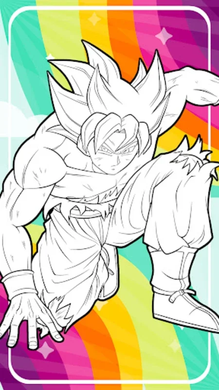 Dragon Super Z Coloring Book for Android - Immersive Anime Art Creation