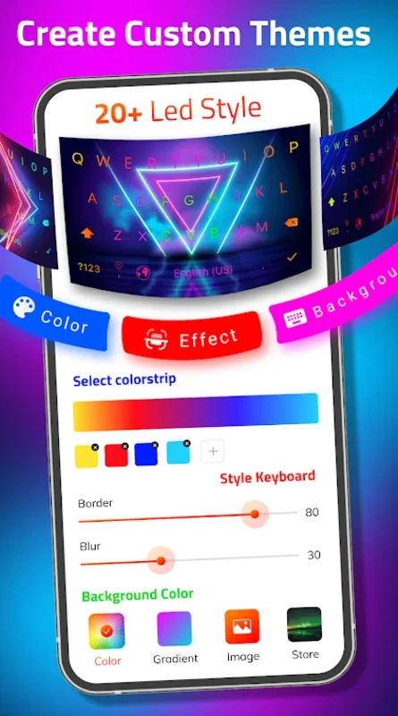 Led KeyBoard for Android - Customize Your Keyboard Instantly