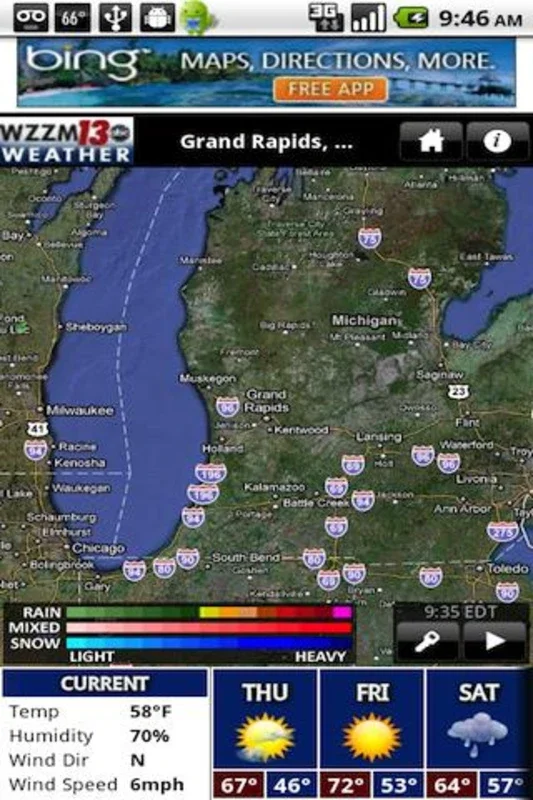 WZZM 13 WX for Android - Precise Weather Tracking