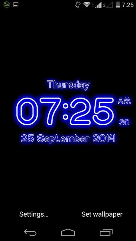 Neon Digital Clock LWP for Android - A Stylish Timekeeping App