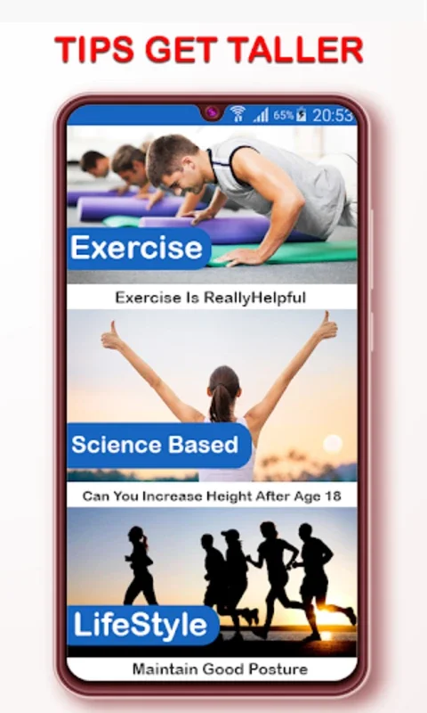 Increase Height Workout: Grow for Android - Home Height Growth Exercises