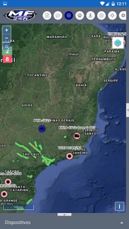 MF Monitoramento for Android: Comprehensive Vehicle Tracking