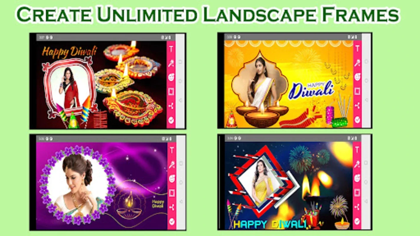 Diwali Photo Frames for Android - Create Festive Photos