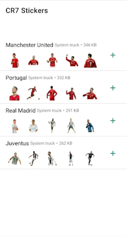 Cristiano Ronaldo Stickers for Android - Enhance Chats