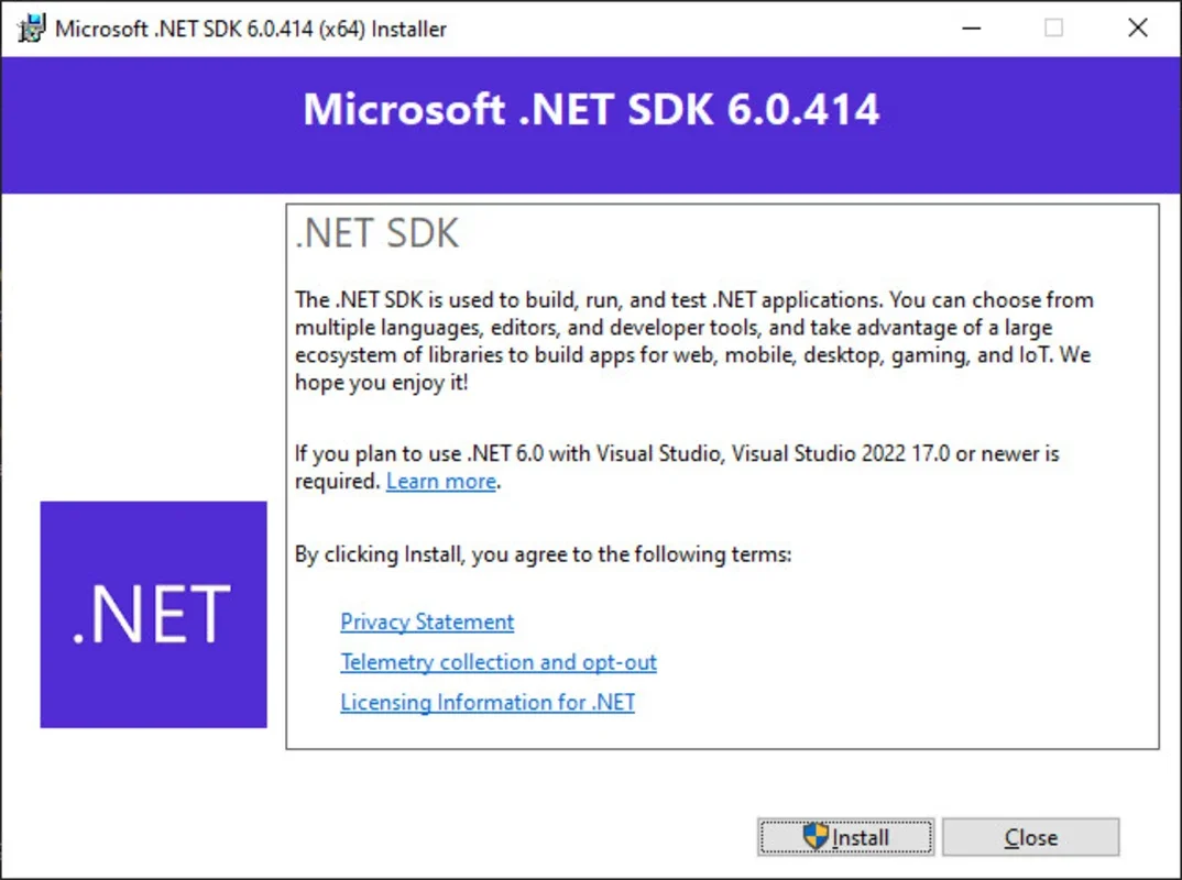 Microsoft.NET SDK for Windows - Empowering Development