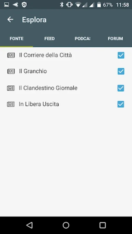 Anzio notizie gratis for Android - Customizable News Aggregator