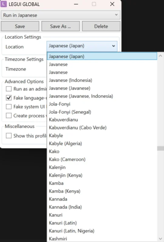 Locale Emulator for Windows - Run Programs in Any Language