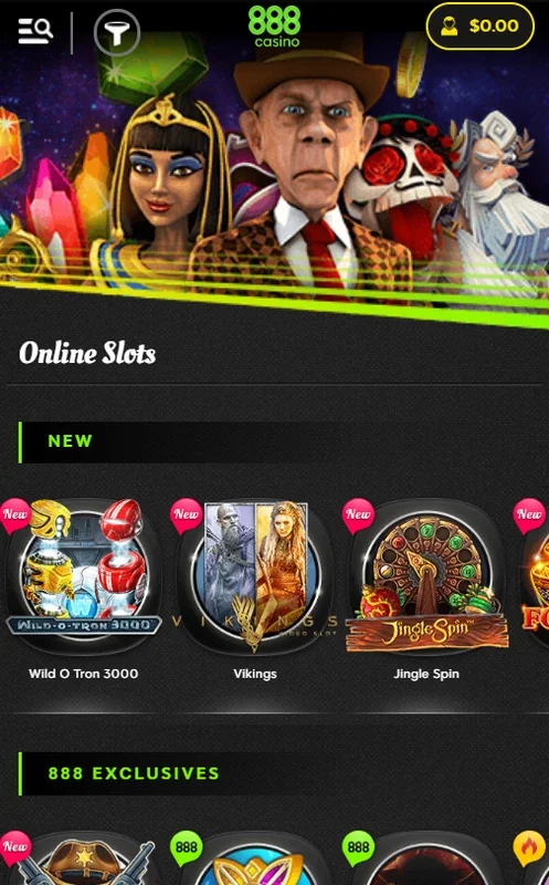 888 Casino on Android: A World of Gambling Games