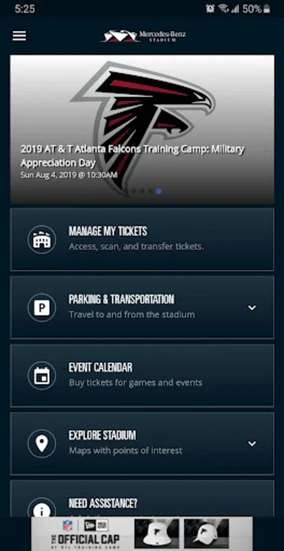 Mercedes-Benz Stadium for Android: Enhancing Event Experiences