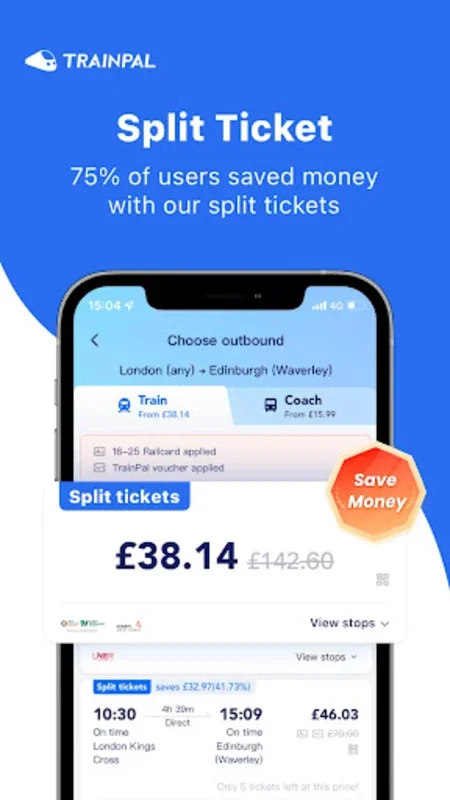 TrainPal - Cheap Train Tickets for Android - Book Tickets Easily