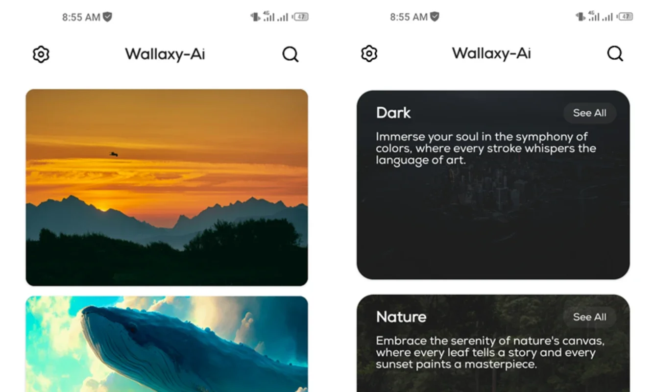 Wallaxy Ai for Android - Transform Your Device's Visuals