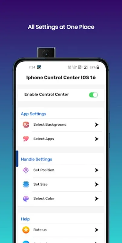 iPhone Control Center iOS 16 for Android - No Downloading Needed