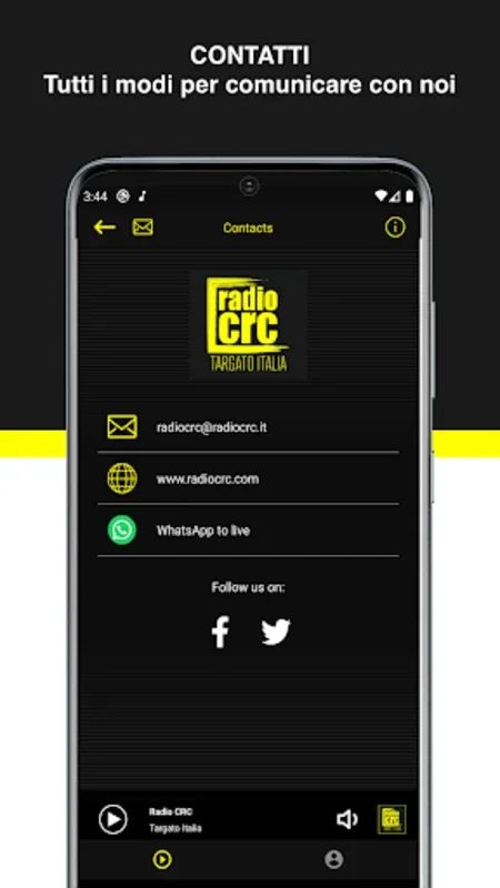 RADIO C.R.C. Targato Italia for Android - Immerse in Neapolitan Music