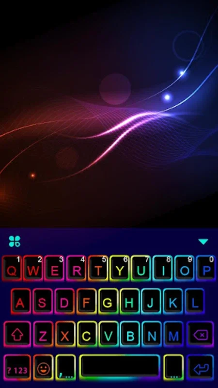 Led Neon Color Keyboard Theme for Android - Stylish Typing