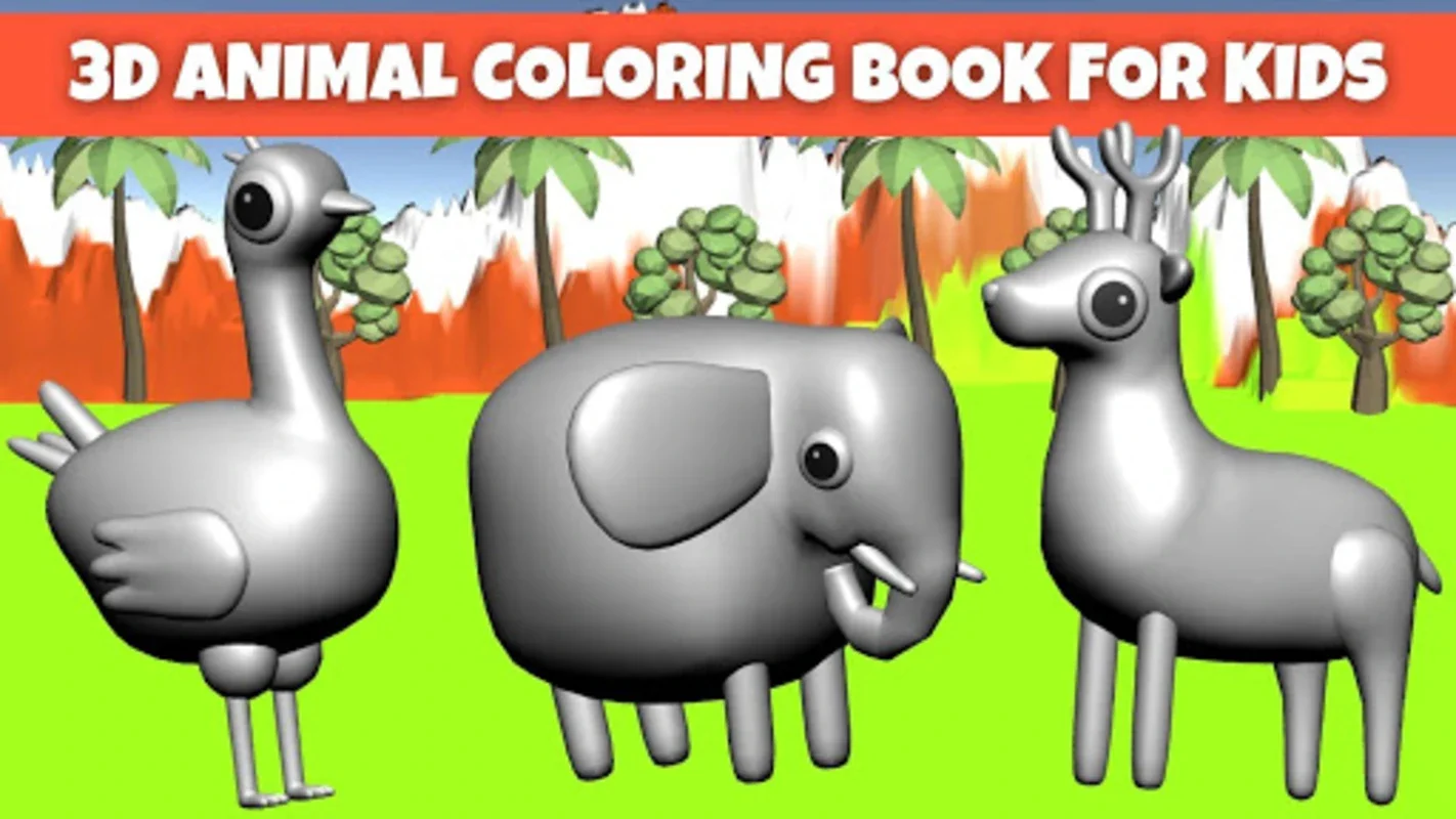 Kids 3D Animal Coloring Pages for Android - Fun & Educational