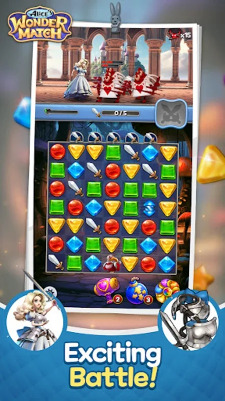 Alice Wonder Match for Android - Immerse in Whimsical Match-3