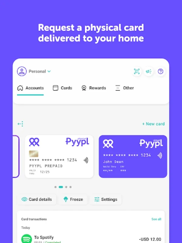 Pyypl for Android: Secure Prepaid Digital Card