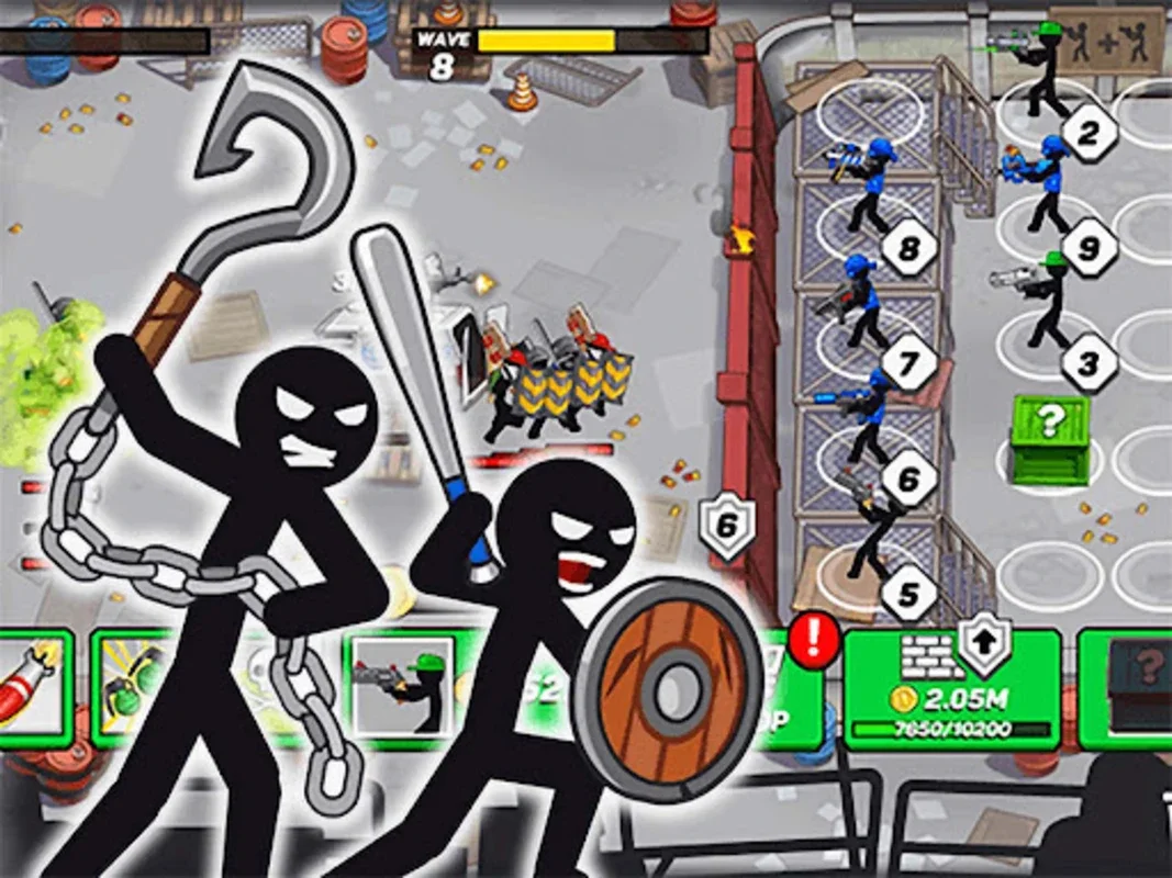 Stickman Defenders: Stick War for Android - Strategic Merging and Defense