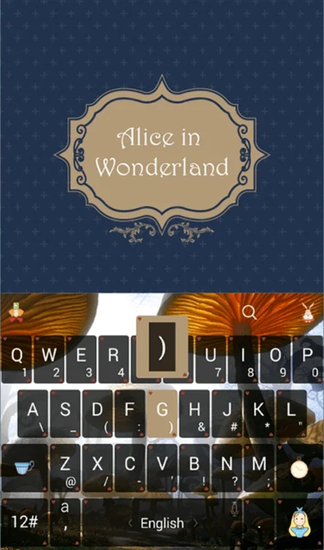 Alice In Wonderland for Android - Transform Your Keyboard