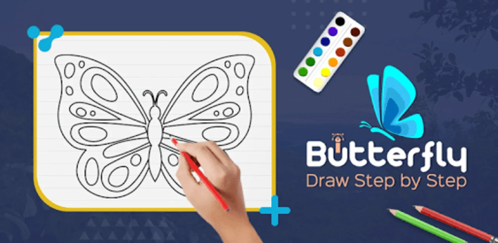 Butterfly Draw Step by Step for Android - Ideal for Learning Butterfly Art