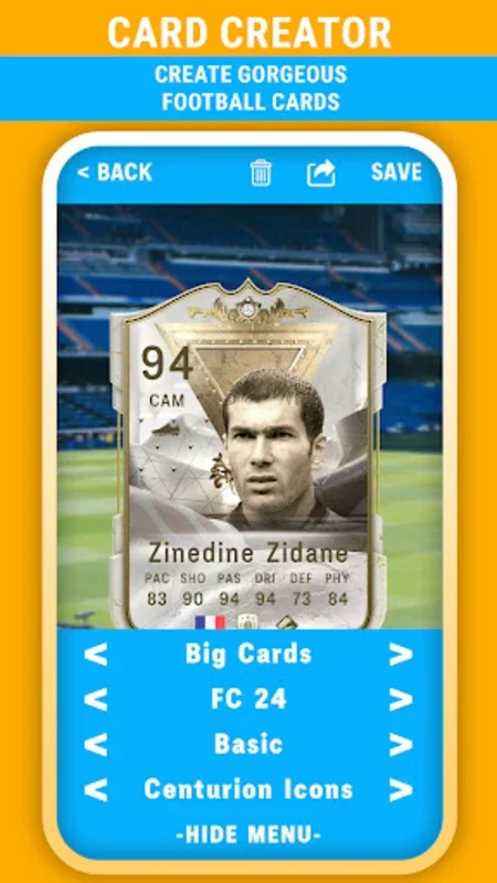 Card Creator for Android - Customize Football Cards