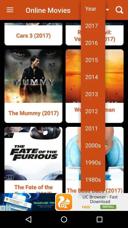 Latest Online Movies for Android - Unbeatable Movie Experience