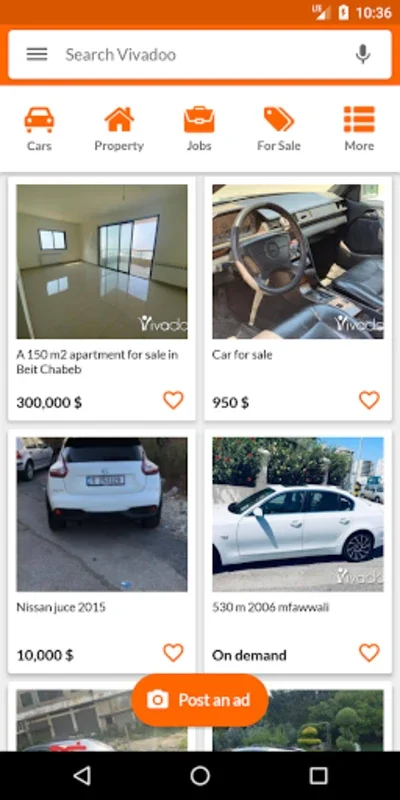 Vivadoo for Android - Explore Lebanese Classifieds