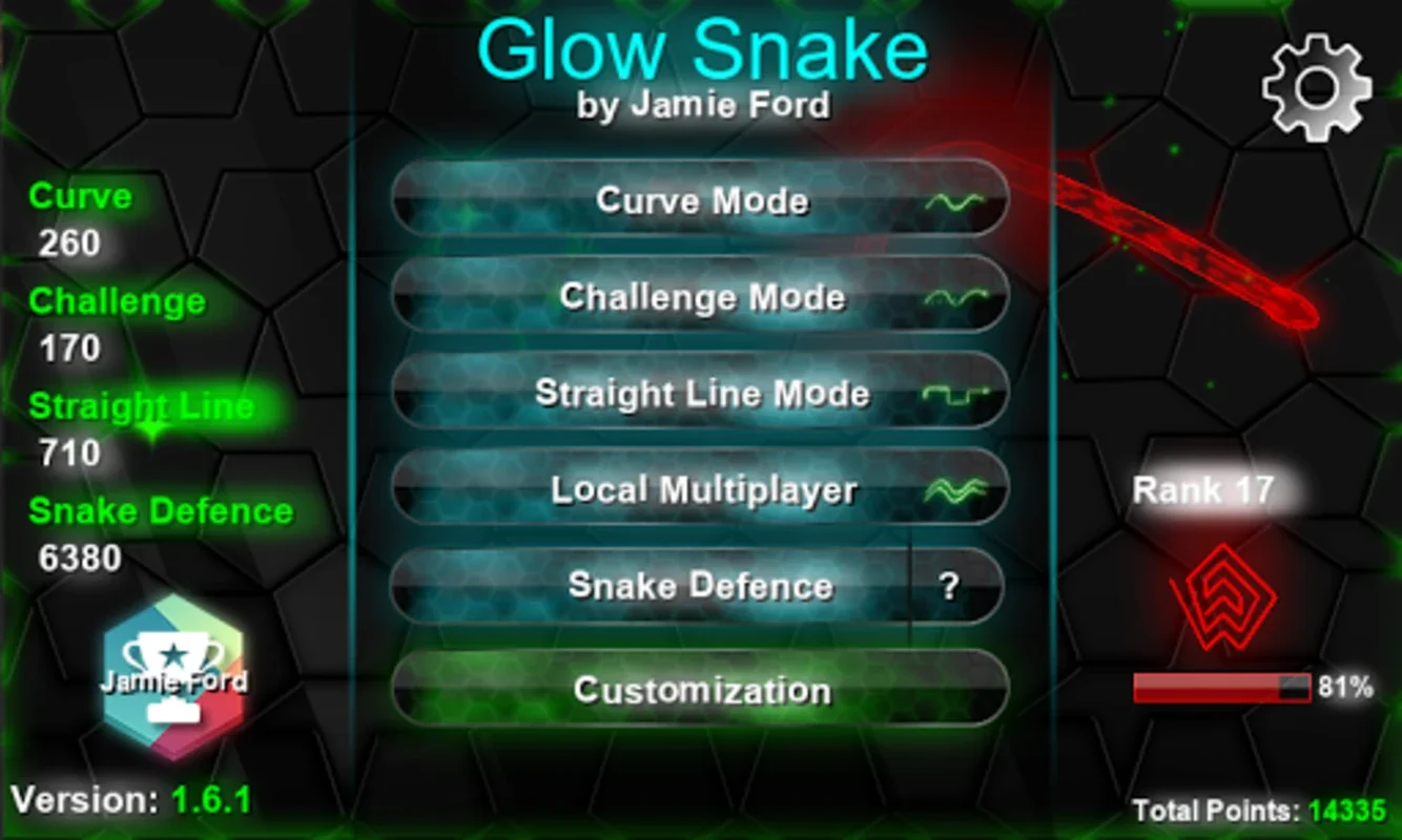 Glow Snake for Android - Play and Compete