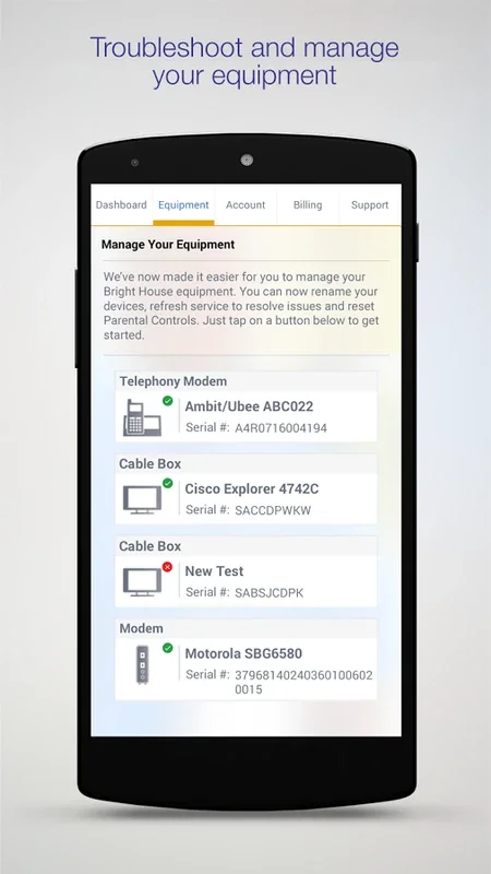 My BHN for Android - Manage Spectrum Services Easily