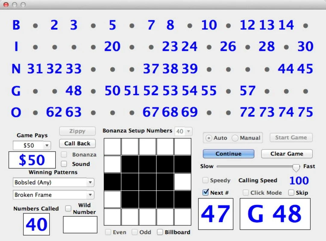 Bingo Caller for Mac - Organize Bingo Games Easily