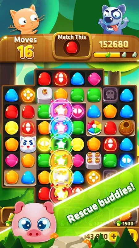 Jelly Bust! for Android - Engaging Match-3 Puzzle