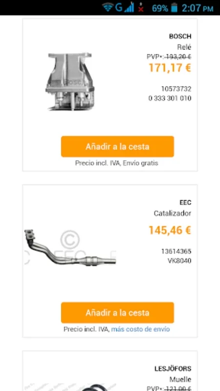 Recambios Coche España for Android - Quality Car Parts