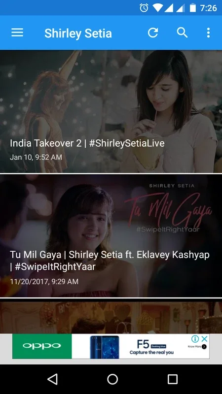 Shirley Setia for Android: Unique Entertainment