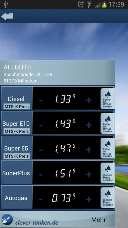 clever-tanken.de for Android - Save on Fuel Effortlessly