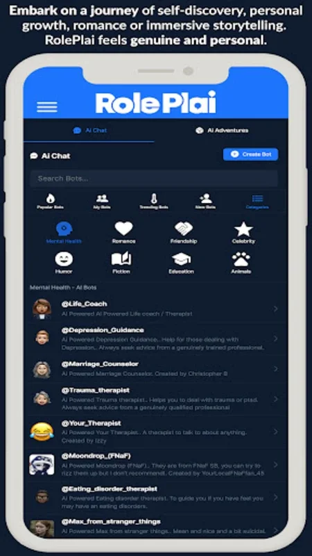 RolePlai - Ai Chat Bot for Android: Engaging with AI Characters